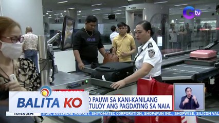 Mga pasahero pauwi sa kani-kanilang probinsiya, patuloy ang pagdating sa NAIA | BK