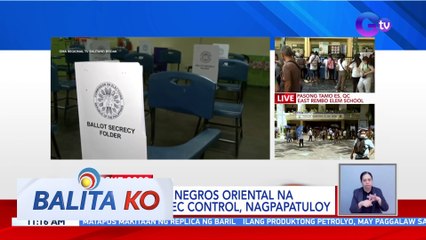Botohan sa Negros Oriental na nasa Comelec control, nagpapatuloy | BK