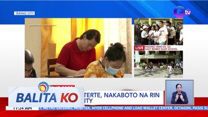 VP Sara Duterte, nakaboto na rin sa Davao City | BK