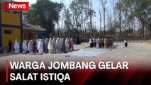 Warga Jombang Gelar Salat Istisqa Minta Turun Hujan