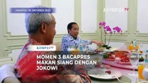 Momen Jokowi Makan Siang bareng 3 Bacapres Anies, Ganjar dan Prabowo di Istana