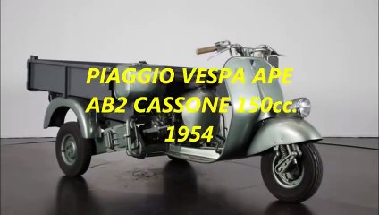 Piaggio Vespa Ape AB2 Cassone 150 cc.  1954