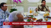 Makan Siang Bareng Jokowi, 3 Bacapres Anies, Ganjar dan Prabowo Disuguhi Menu Masakan Rumahan