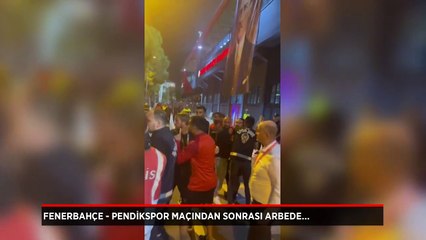Fenerbahçe - Pendikspor maçından sonrası arbede...