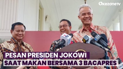 Bacapres Ganjar Pranowo Ungkap Pesan Presiden Joko Widodo saat Makan Siang Bersama