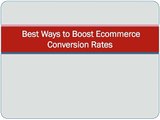 Best ways to boost ecommerce conversion rates