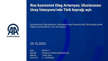 Rus kozmonot Cumhuriyet’in 100. yılını uzaydan kutladı