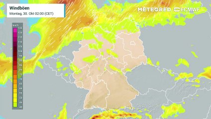Sturmböen aus Westen! Eine explosive Zyklogenese sorgt über Westeuropa für ein hohes Unwetterpotenzial!