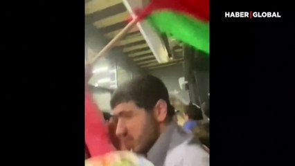 İsrail uçağının indiği havalimanını bastılar: Onlarca gözaltı var!