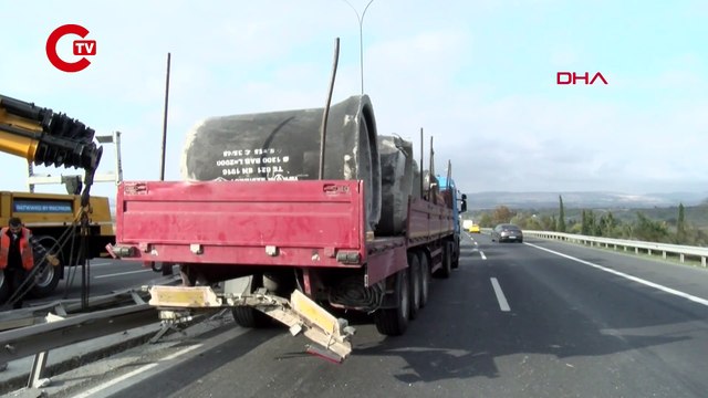 TEM Otoyolu'nda facia ucuz atlatıldı!