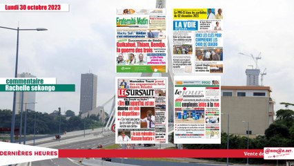 Titrologue du lundi 30 octobre:Licenciements abusifs à la Cdci, King Cash:800 employés Jetés à la rue