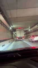 Truck Scrapes In The Sumner Tunnel