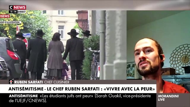 L’ancien candidat de Top Chef sur M6, Ruben Sarfati témoigne avec émotion dans Morandini Live sur l’antisémitisme en hausse en France en raison des événements en Israël: Malgré mon nom, les gens semblent découvrir que je suis juif - VIDEO