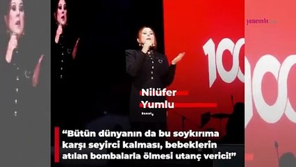 Sanatçı Nilüfer'den Filistin'de soykırım uygulayan İsrail'e tepki! "21. yüzyılda yapılan bu katliam..."