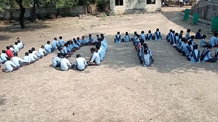 Rajasthan Election 2023 : बच्चों ने वोट का सिंबल बनाकर मतदान के लिए किया प्रेरित