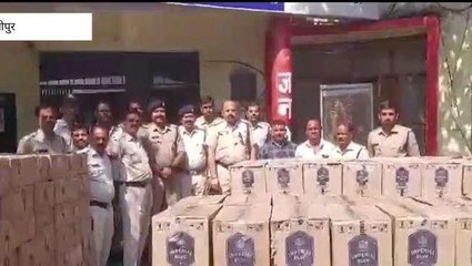 राजगढ़: पुलिस ने 80 लख रुपए से अधिक की अंग्रेजी शराब किया जब्त