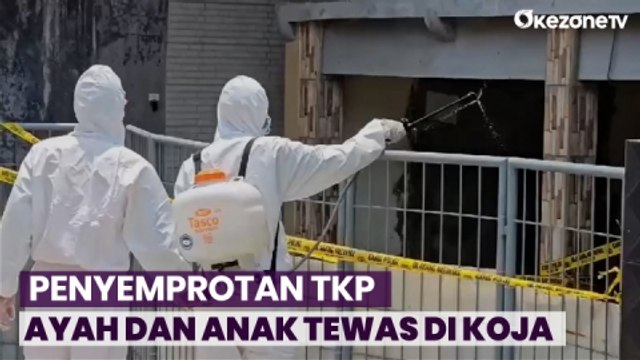 Warga Keluhkan Aroma Busuk, Polisi Lakukan Penyemprotan di Lokasi Ayah dan Anak Tewas di Koja