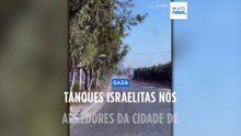 Tanques israelitas já estão nos arredores da cidade de Gaza