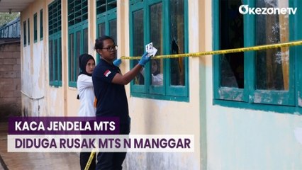 Belasan Kaca Jendela MTs Negeri Manggar Dirusak OTK, 1 Ruang Kelas Juga Dibakar