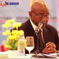 Le premier ministre de transition Saleh Kebzabo s’est adressé aux responsables des médias   ️lors du déjeuner  ️de presse du 10 octobre 2023. “(…) cessez d’être des journalistes d’intimidation et des prédateurs“ #Tchad 