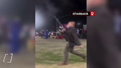 Diyarbakır'da düğünde havaya ateş açtığı anları sosyal medyadan paylaştı