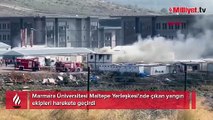 Marmara Üniversitesi'nde korkutan yangın!