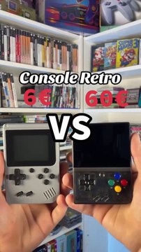 Console retro a 6€ vs console retro a 60€
