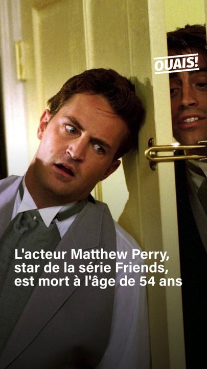 Matthew Perry, alias Chandler Bing dansFriends, est décédé à 54 ans