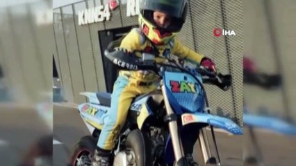 Kenan Sofuoğlu'nun 4 yaşındaki oğlu Zayn motosikletten düştü