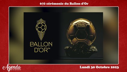 Agenda de la semaine du Lundi 30 Octobre au Samedi 04 Novembre 2023