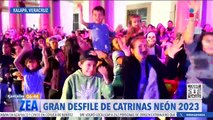 Así se vivió el Gran Desfile de Catrinas Neón 2023 en Xalapa