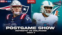 LIVE: Patriots vs Dolphins Week 8 Postgame Showriots vs Dolphins Week 8 Postgame Show