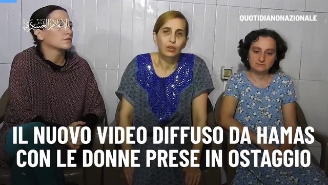 Il nuovo video diffuso da Hamas con le donne prese in ostaggio