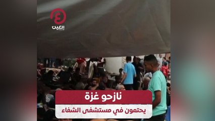 نازحو غزة يحتمون في مستشفى الشفاء