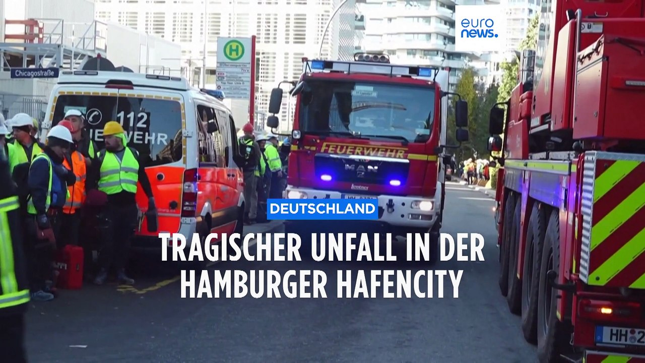 Hamburg: Baugerüst stürzt 8 Stockwerke in Fahrstuhlschacht, mehrere Tote
