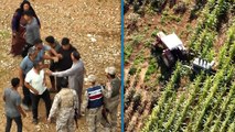 Kaçak trafoyu traktör ile götürüp, tarlasına gömen çiftçi dronla tespit edildi