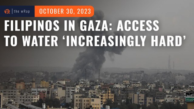 Filipinos in Gaza: Food is sufficient but access to water ‘increasingly difficult’
