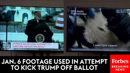 BREAKING NEWS: Attorney Plays Trump And Jan. 6 Footage To Disqualify Him From 2024 Ballot