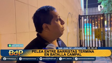 SJL: barristas de Universitario y Alianza Lima protagonizan batalla campal