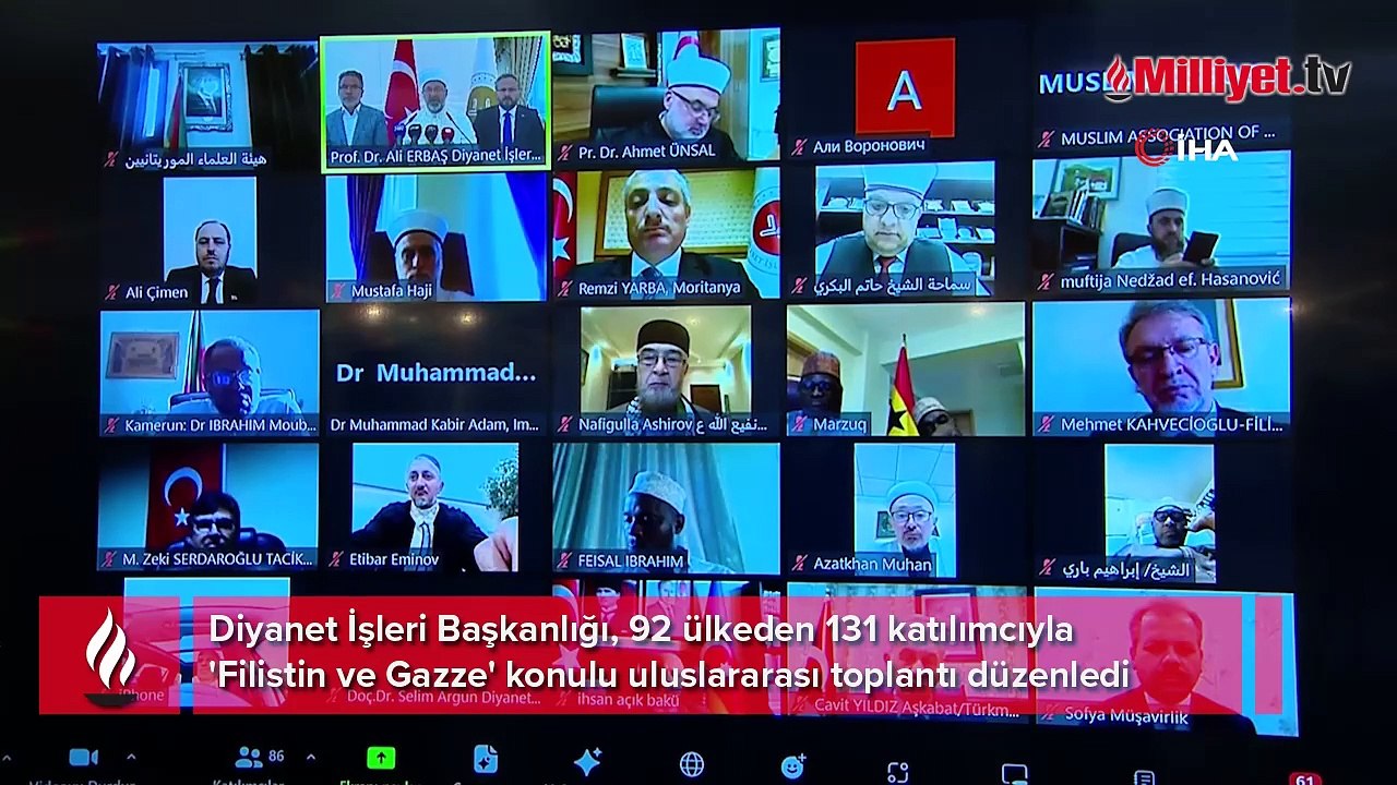 Diyanet İşleri Başkanlığı'ndan 'Filistin ve Gazze' toplantısı! Ortak bildiri açıklandı