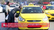 Eminönü'nde taksi denetimi