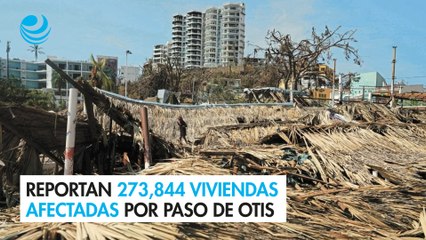 Reportan 273,844 viviendas afectadas por paso de Otis