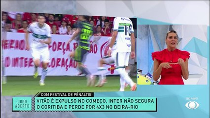 Noite do terror: Renata Fan lamenta derrota do Inter para o vice-lanterna Coritiba