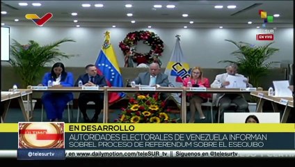 Autoridades de Venezuela informan sobre el proceso de referéndum sobre el Esequibo