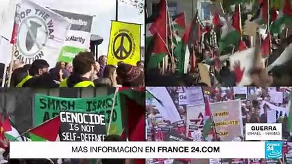 Manifestaciones en occidente muestran su apoyo al pueblo palestino