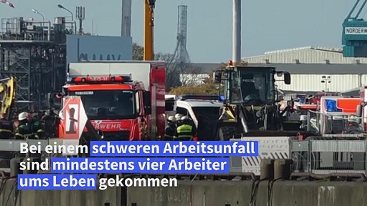 Baustellen-Unfall in Hamburg: Mindestens vier Tote