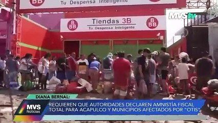 REQUIEREN QUE AUTORIDADES DECLAREN AMNISTÍA  FISCAL  TOTAL PARA ACAPULCO Y MUNICIPIOS AFECTADOS POR HURACÁN OTIS