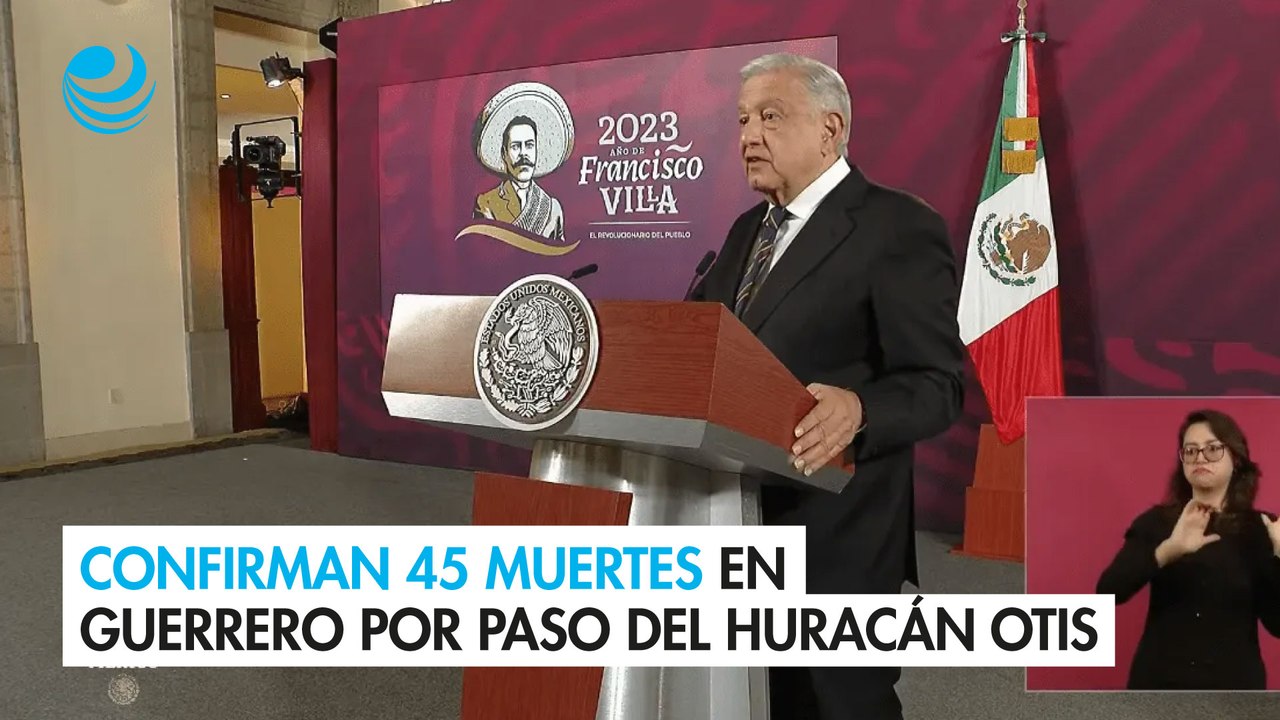 Confirman 45 muertes y 47 desaparecidos en Guerrero por paso del huracán Otis