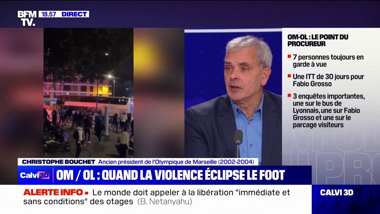 Violences en marge du match OM-OL: "Il n'y a pas de volonté d'être suffisamment sévère à l'intérieur et à l'extérieur du stade", pour Christophe Bouchet (ancien président de l’Olympique de Marseille)