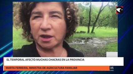 "SAN VICENTE Y SALTO ENCANTADO SON LAS ZONAS EN SITUACIÓN MÁS CRÍTICA POR EL TEMPORAL", aseguró la ministra de agricultura familiar de Misiones